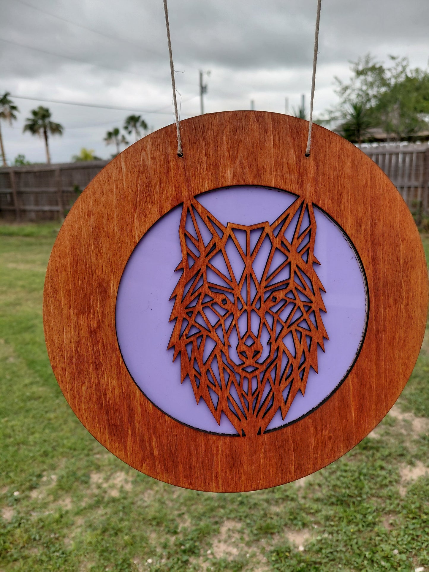 Wolf Protection Window Charm 10 1/2 "