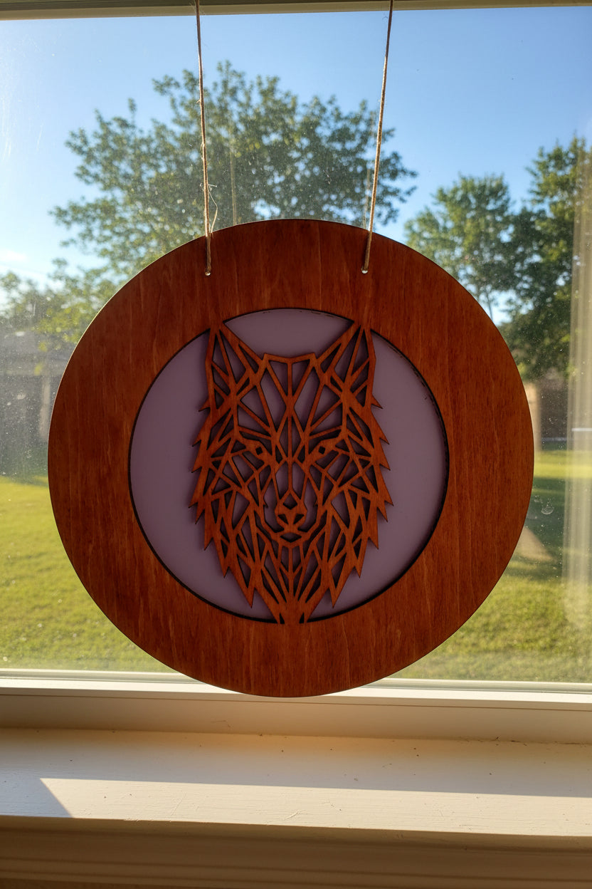 Wolf Protection Window Charm 10 1/2 "