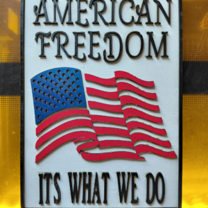 Patriotic Waving Flag Wall Art